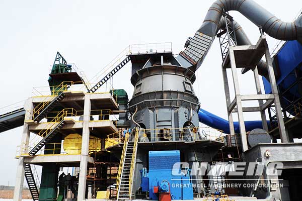 GRMS46.41 slag vertical roller mill used in 600,000 tons/year slag production line