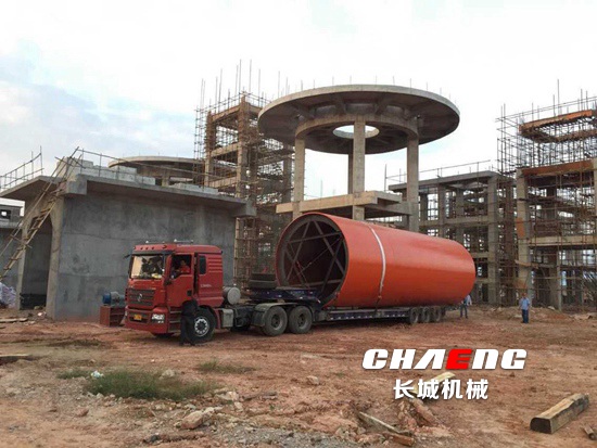 Guangxi Hua Yan 400,000 tons of active lime production line installation.jpg